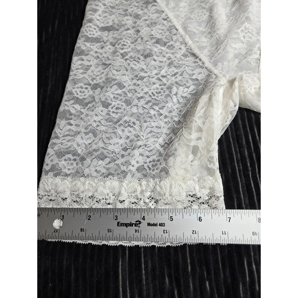 Joyshaper White Floral Lace Shapewear Shorts High Waist Safety Pants Small NEW
